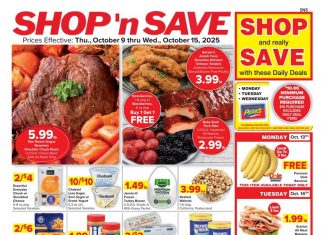 SHOP ‘n SAVE Weekly Ad Oct 09 – Oct 15, 2025 (Halloween Promotion Included)