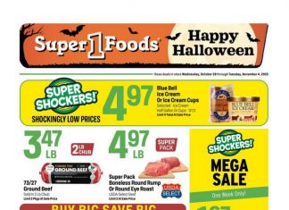 Super 1 Foods Weekly Ad Oct 29 – Nov 04, 2025 (Halloween Promotion Included)
