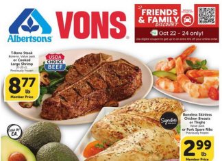 Vons Weekly Ad Oct 22 – Oct 28, 2025