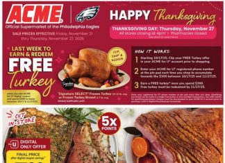 ACME Weekly Ad Nov 21 – Nov 27, 2025 (Thanksgiving Day Promotion Included)