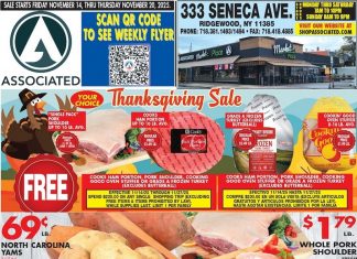 Associated Supermarkets Weekly Ad Nov 14 – Nov 20, 2025 (Thanksgiving Promotion Included)