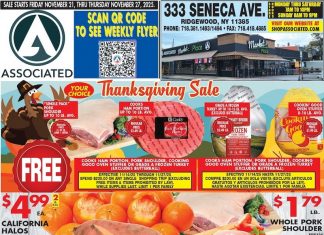 Associated Supermarkets Weekly Ad Nov 21 – Nov 27, 2025 (Thanksgiving Promotion Included)