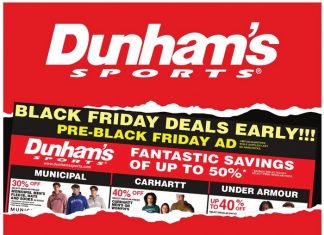 Dunham’s Sports Pre-Black Friday Deals Nov 22 – Nov 26, 2025