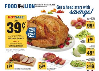 Food Lion Weekly Ad Nov 12 – Nov 18, 2025 (Thanksgiving Promotion Included)