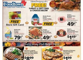Foodtown Weekly Ad Nov 14 – Nov 20, 2025