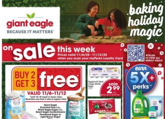 Giant Eagle Weekly Ad Nov 06 – Nov 12, 2025