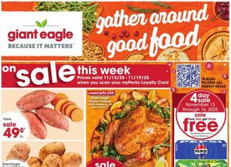 Giant Eagle Weekly Ad Nov 13 – Nov 19, 2025