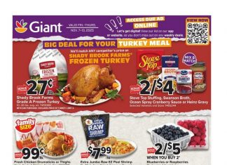 Giant Food Weekly Ad Nov 07 – Nov 13, 2025 (Thanksgiving Promotion Included)