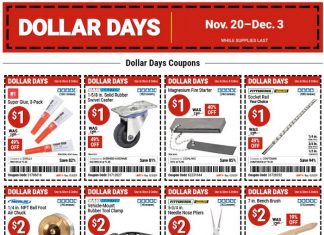 Harbor Freight Dollar Days Coupon Sale Nov 20 – Dec 03, 2025