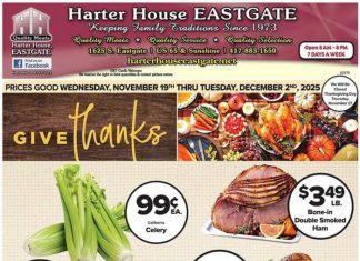 Harter House Weekly Ad Nov 19 – Dec 02, 2025 (Thanksgiving Day Promotion Included)