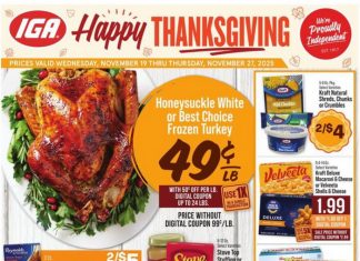 IGA Weekly Ad Nov 19 – Nov 27, 2025 (Thanksgiving Day Promotion Included)