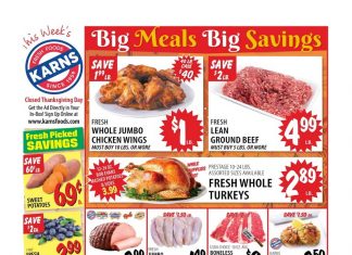 Karns Quality Foods Weekly Ad Nov 25 – Dec 01, 2025 (Thanksgiving Promotion Included)