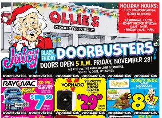 Ollie’s Black Friday Deals Nov 28 – Dec 03, 2025