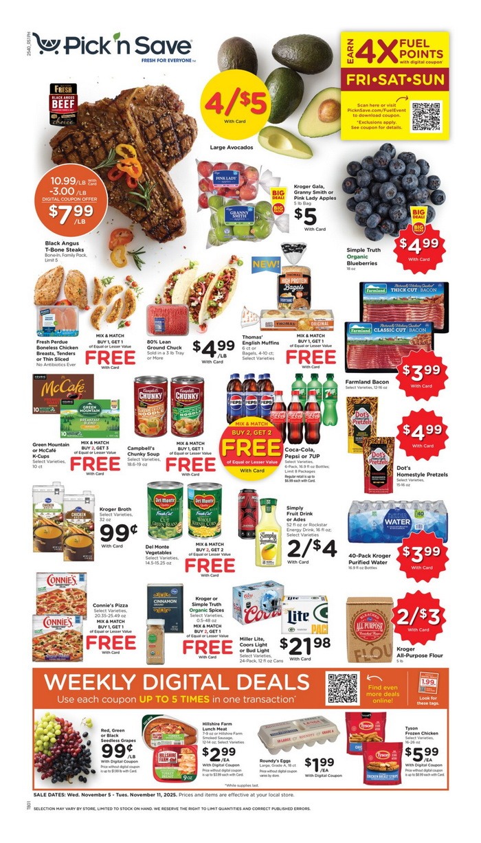 Pick 'n Save Weekly Ad Nov 05 – Nov 11, 2025 (Black Friday Promotion ...