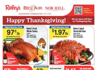 Raley’s Supermarkets Weekly Ad Nov 19 – Nov 27, 2025 (Thanksgiving Promotion Included)