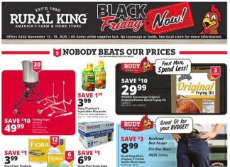 Rural King Black Friday Ad Nov 13 – Nov 19, 2025