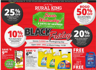 Rural King Black Friday Ad Nov 26 – Nov 30, 2025