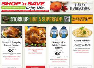 SHOP ‘n SAVE Weekly Ad Nov 20 – Nov 26, 2025 (Thanksgiving Promotion Included)