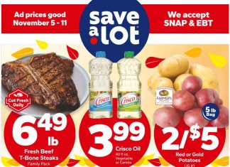 Save A Lot Weekly Ad Nov 05 – Nov 11, 2025 (Thanksgiving Promotion Included)