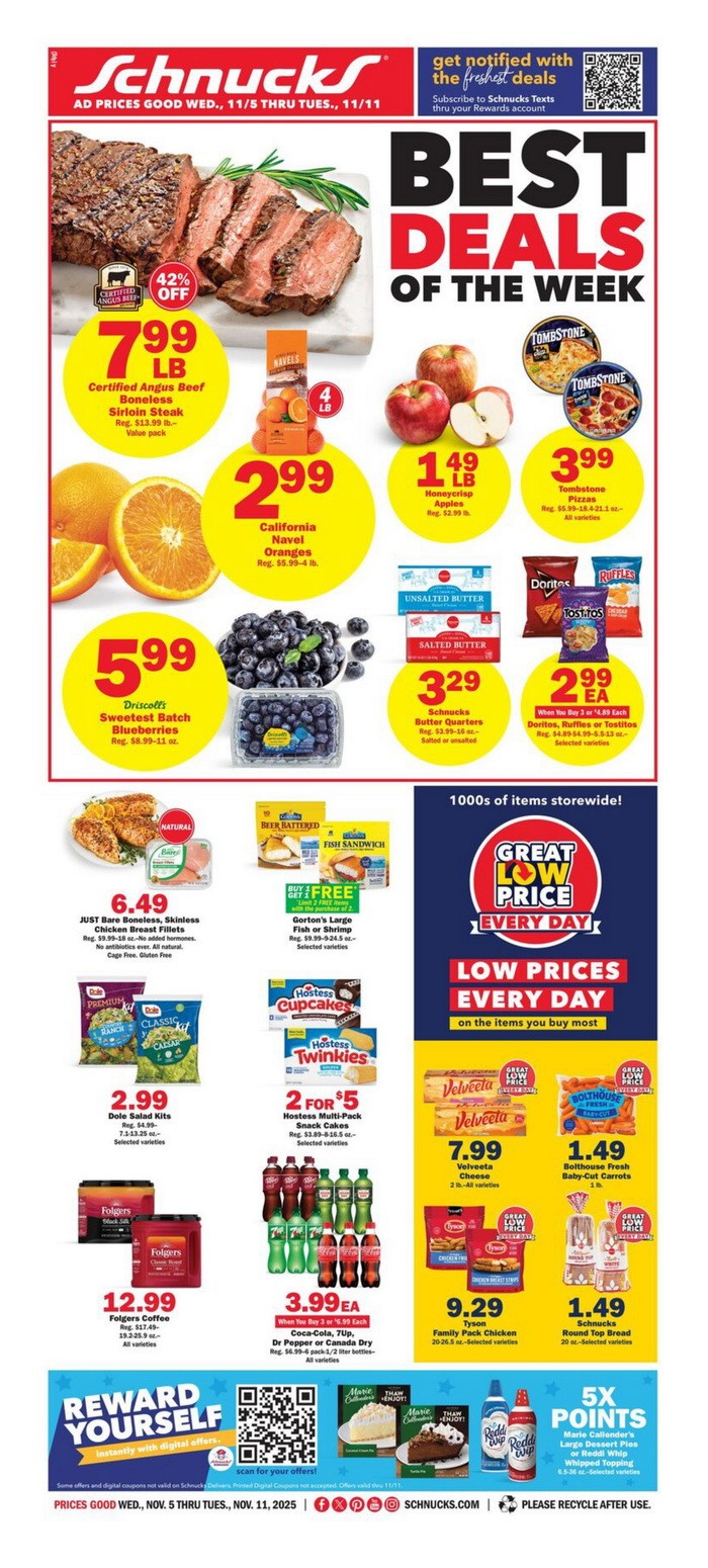 Schnucks Weekly Ad Nov 05 Nov 11, 2025