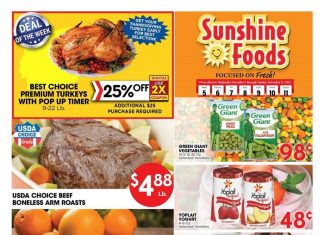 Sunshine Foods Weekly Ad Nov 05 – Nov 11, 2025