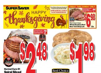 Super Saver Weekly Ad Nov 19 – Nov 27, 2025 (Thanksgiving Promotion Included)