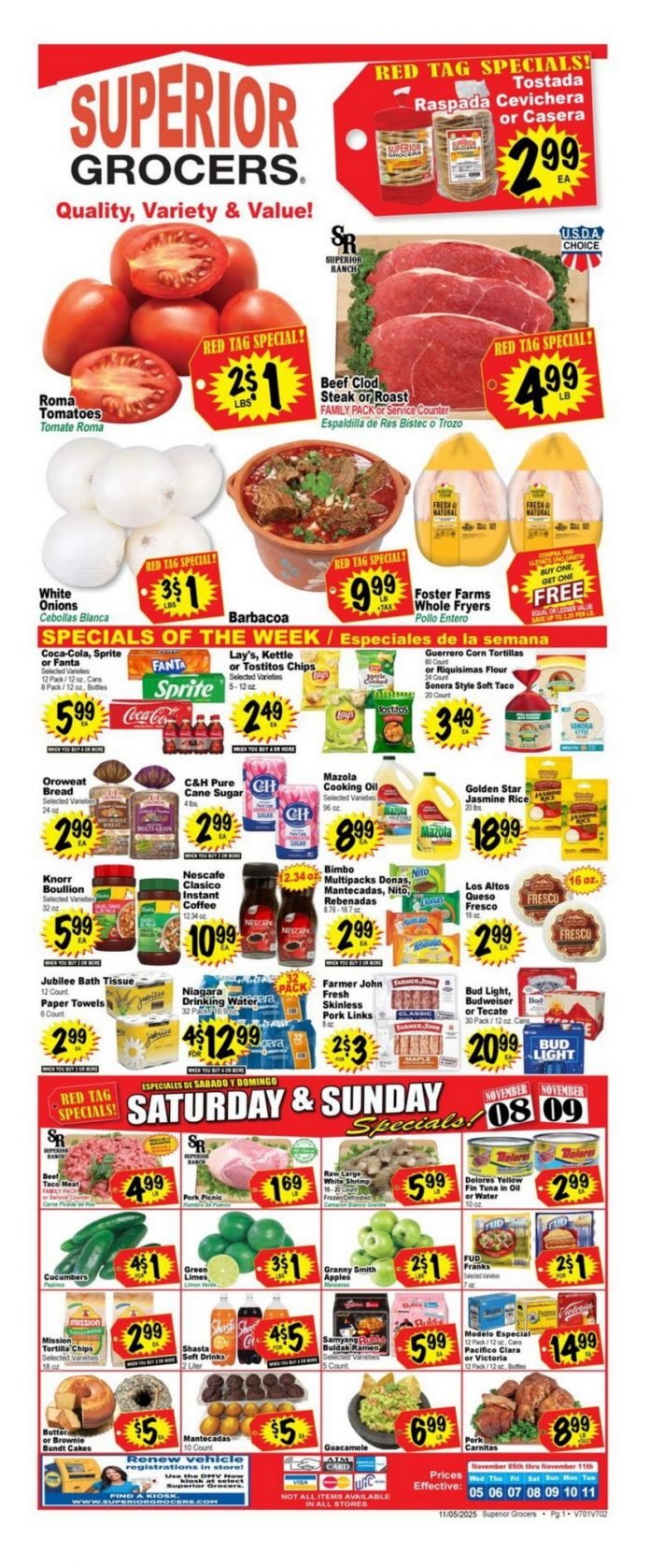 Superior Grocers Weekly Ad Nov 05 Nov 11 2025