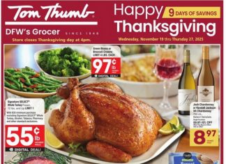 Tom Thumb Weekly Ad Nov 19 – Nov 27, 2025 (Thanksgiving Day Promotion Included)