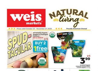 Weis Markets Weekly Ad Nov 06 – Nov 12, 2025