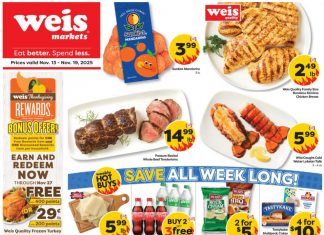 Weis Markets Weekly Ad Nov 13 – Nov 19, 2025 (Thanksgiving Promotion Included)
