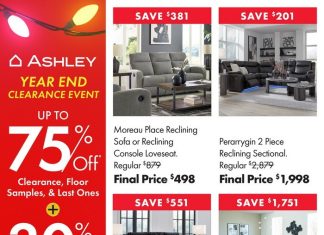Ashley Furniture HomeStore Year End Clearance Sale Dec 09 – Dec 25, 2025