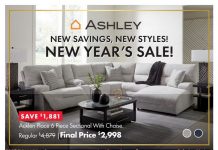 Ashley Furniture HomeStore New Year’s Sale Dec 23, 2025 – Jan 05, 2026