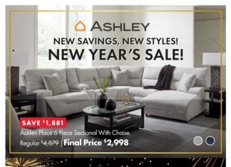 Ashley Furniture HomeStore New Year’s Sale Dec 23, 2025 – Jan 05, 2026