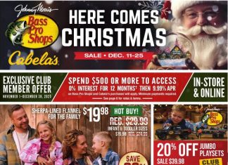 Bass Pro Shops Christmas Sale Dec 11 – Dec 25, 2025