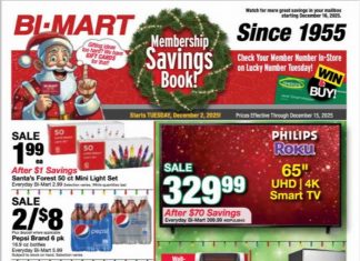 Bi-Mart Weekly Ad Dec 02 – Dec 15, 2025 (Christmas Promotion Included)