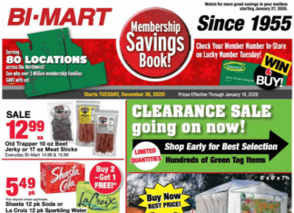 Bi-Mart Weekly Ad Dec 30, 2025 – Jan 19, 2026