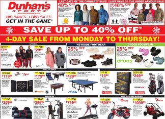 Dunham’s Sports Weekly Ad Dec 01 – Dec 04, 2025
