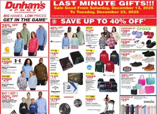 Dunham’s Sports Weekly Ad Dec 13 – Dec 23, 2025
