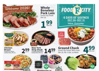 Food City Weekly Ad Dec 26 – Dec 31, 2025 (New Year Promotion Included)