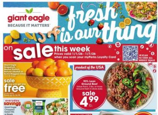 Giant Eagle Weekly Ad Jan 01 – Jan 07, 2026