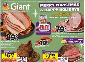 Giant Food Weekly Ad Dec 19 – Dec 25, 2025 (Christmas Promotion Included)