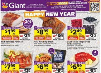 Giant Food Weekly Ad Dec 26, 2025 – Jan 01, 2026 (New Year Promotion Included)