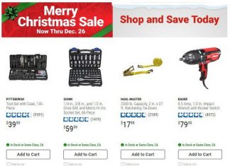 Harbor Freight Christmas Sale Dec 02 – Dec 26, 2025