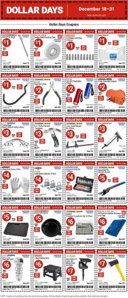 Harbor Freight Dollar Days Coupon Sale Dec 18 – Dec 31, 2025