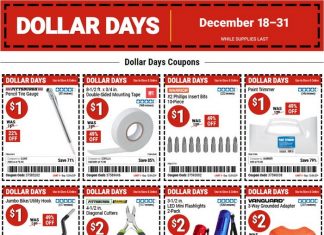 Harbor Freight Dollar Days Coupon Sale Dec 18 – Dec 31, 2025