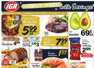 IGA Weekly Ad Dec 26 – Dec 30, 2025 (New Year Promotion Included)