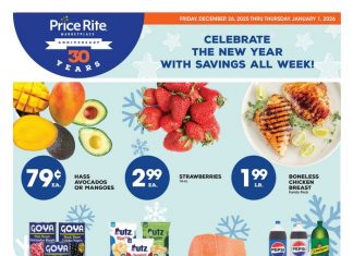 Price Rite Weekly Ad Dec 26, 2025 – Jan 01, 2026 (New Year Promotion Included)