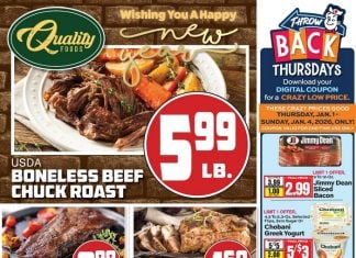 Quality Foods Weekly Ad Dec 31, 2025 – Jan 06, 2026 (New Year Promotion Included)