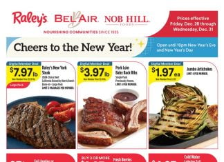 Raley’s Supermarkets Weekly Ad Dec 26 – Dec 31, 2025 (New Year Promotion Included)