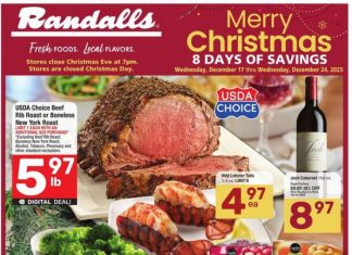 Randalls Weekly Ad Dec 17 – Dec 24, 2025 (Christmas Day Promotion Included)